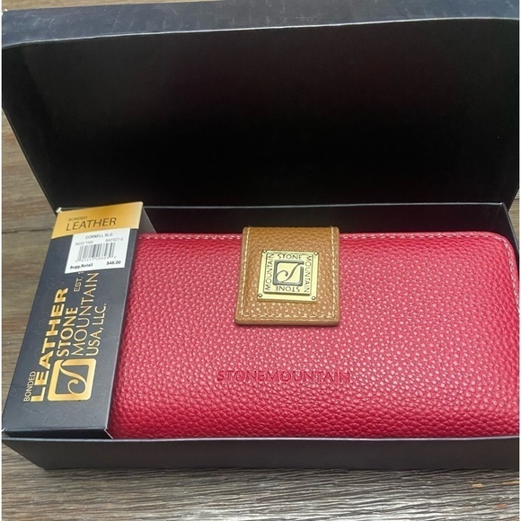 Wallet wristlet red Stone Mountain - Picture 1 of 8